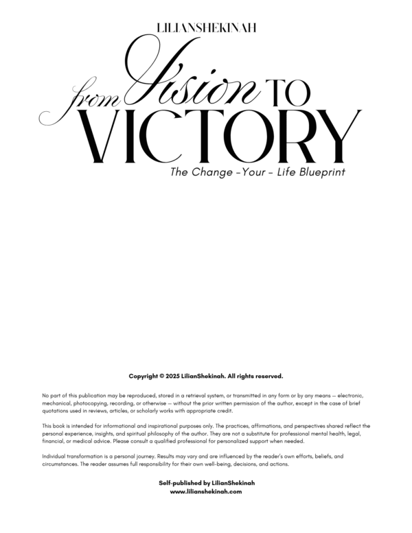From Vision to Victory: The Change your Life Blueprint - Image 3